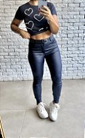 Calça Resinada com cinto
