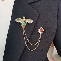 Broche abelha vintage - Onda de Flor