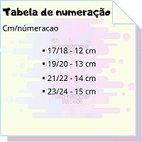 tabela de numeração adidas