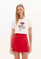T-Shirt Descolada Off White Lança Perfume Easy