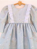 Vestido infantil hot sale manga flare