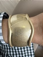 Pulseira Dourada Organica