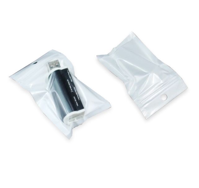 Saco Hermético Zip 8x13cm Frente Transparente Fundo Branco 100