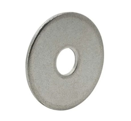 Arruela de Funileiro Aba Larga 5/8 Pol. Zincado Branco - 100