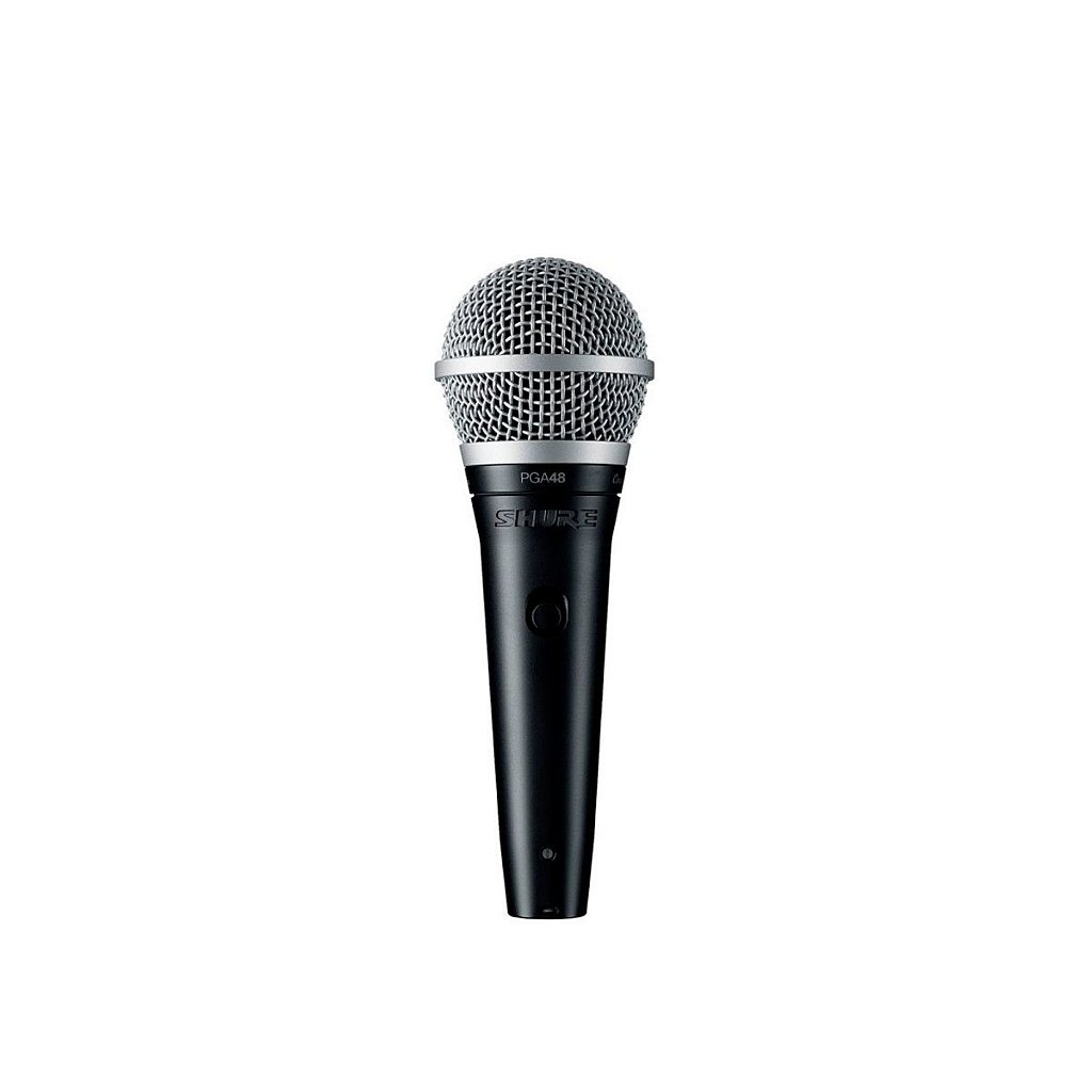Microfone de mao dinamico cardioide para vocais - PGA48-LC - Shure - Toda  Música Instrumentos Musicais