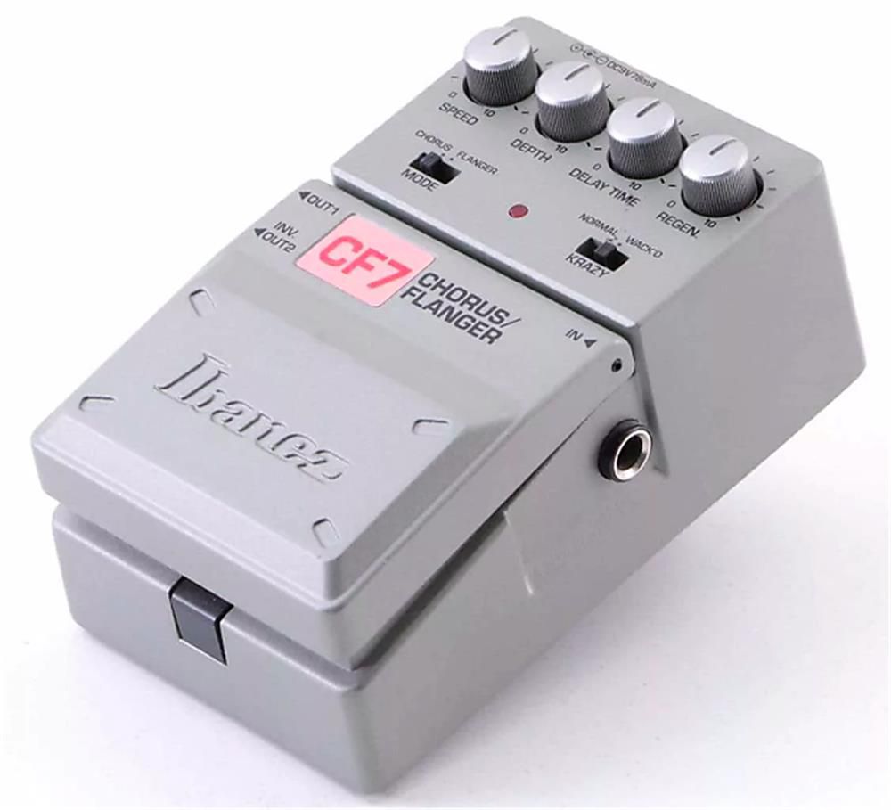 Ibanez CF7 CHORUS FLANGER アイバニーズ エフェクター Pedal Ibanez Chorus/Flanger CF7 - Toda Música Instrumentos Musicais