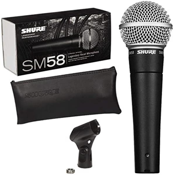 Microfone Com Fio Shure SM58-LC (Sem Cabo) - Toda Música