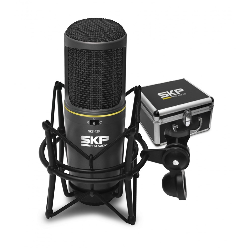 Microfone Condensador SKP SKS420 | Som de Estúdio - Toda Música