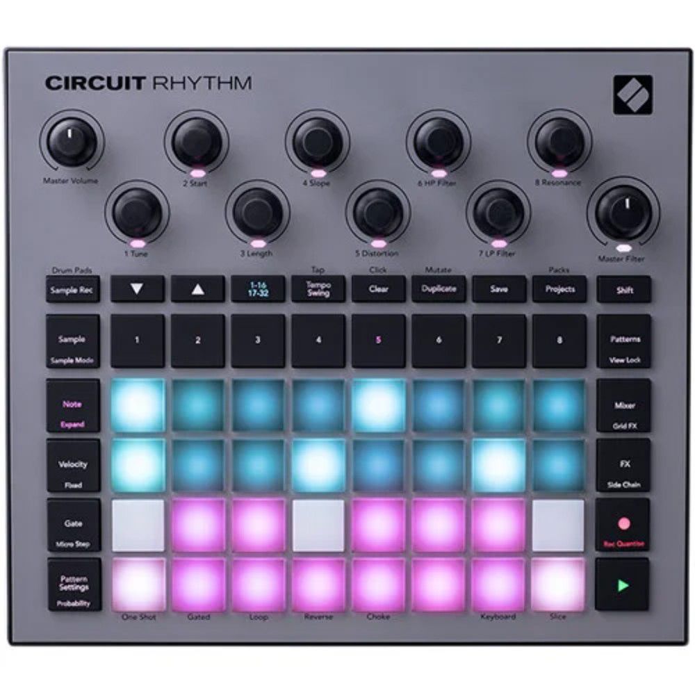 Sintetizador Groovebox Novation Circuit Rhythm - Toda Música