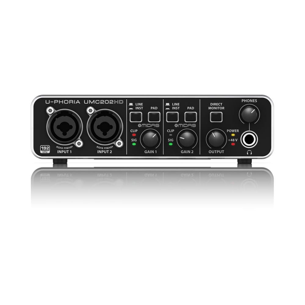 Interface de Audio Behringer UMC202HD - Toda Música Instrumentos