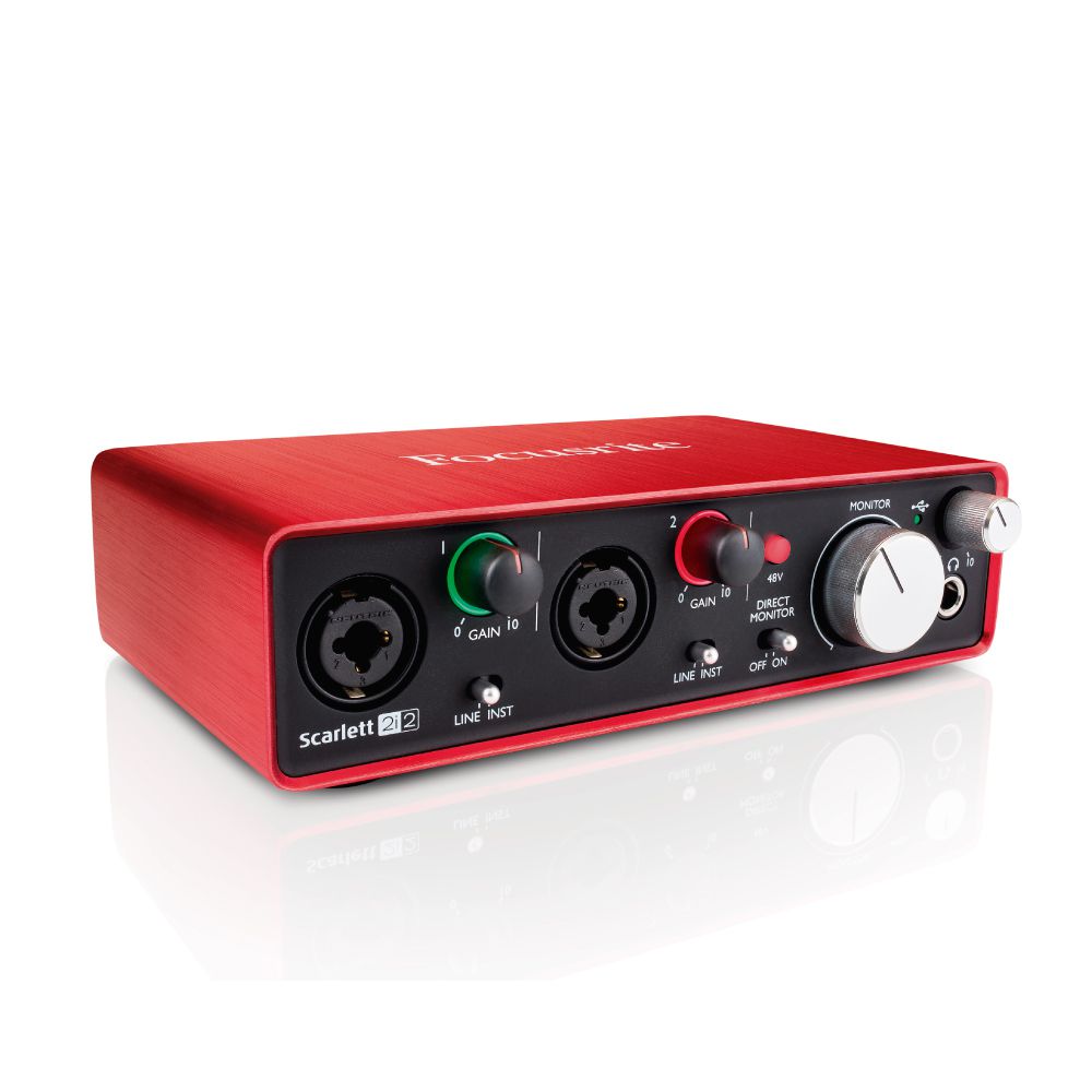 Interface de Audio Focusrite Scarlett 2I2 3rd Geracao - Toda