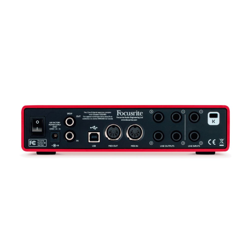 Interface de Audio Focusrite Scarlett 2I2 3rd Geracao - Toda