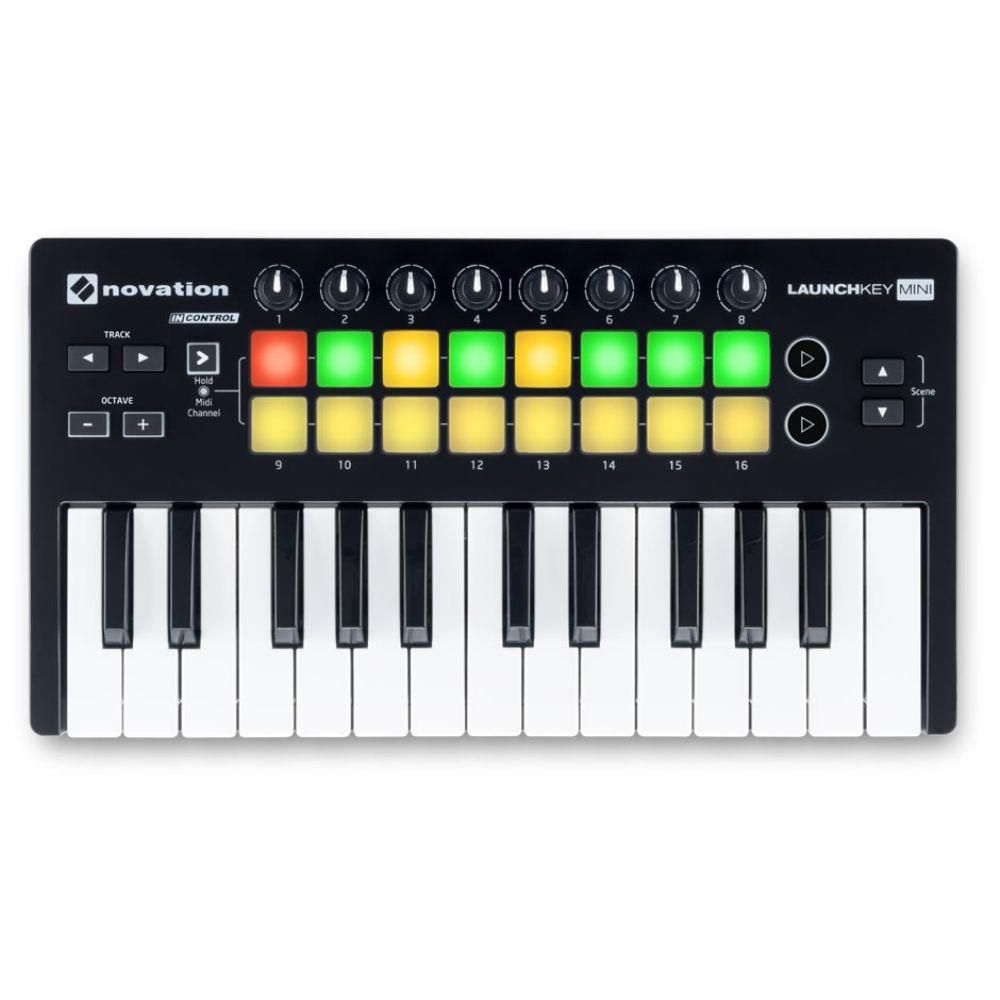 Controlador Novation MIDI USB Launchkey Mini MK3 - Toda
