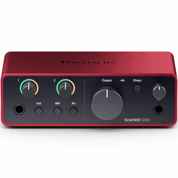FocusriteScarlett Solo gen4オーディオインターフェース Interface De Audio Focusrite Scarlett Solo 4TH GEN - Toda Música