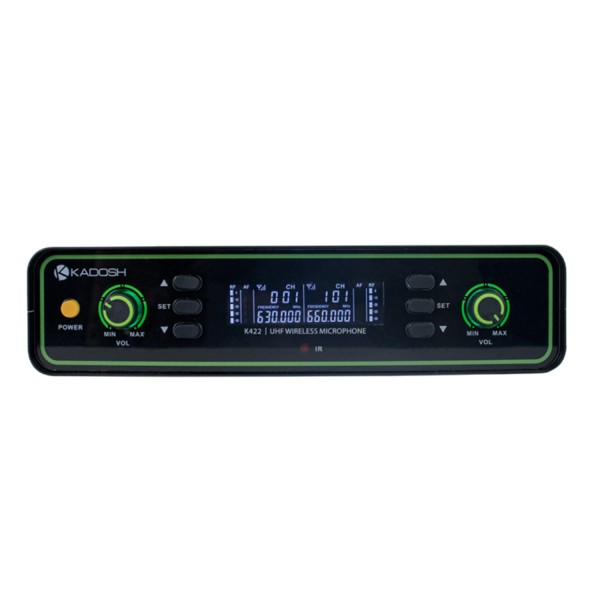 Microfone Sem Fio Bastão Duplo Kadosh K422M Recarregável - Toda