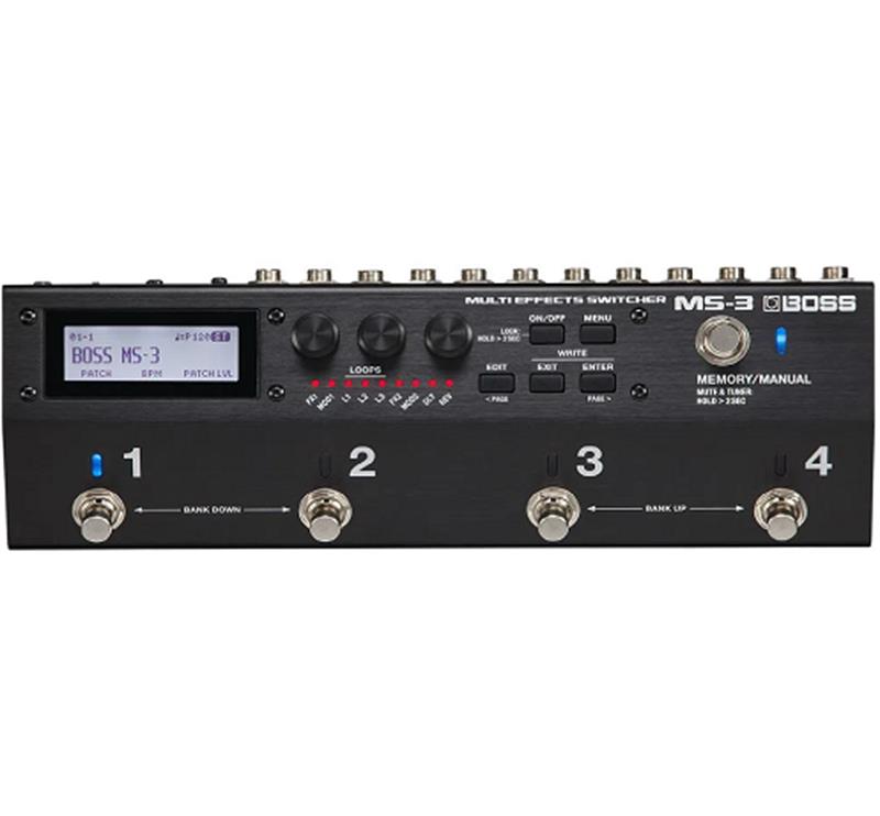 Multi Efeitos Switcher Boss MS-3 - Toda Música Instrumentos Musicais