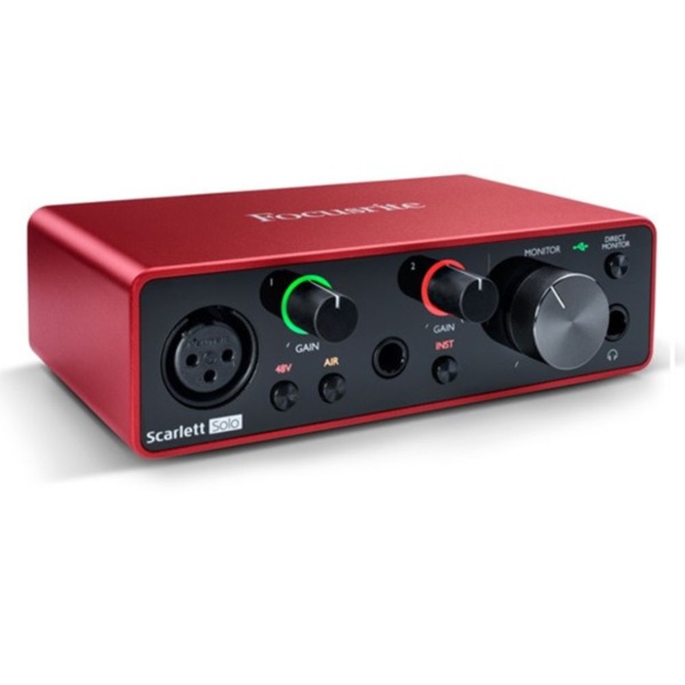 Interface De Audio Focusrite Scarlett Solo 3RD GEN (Outlet) - Toda