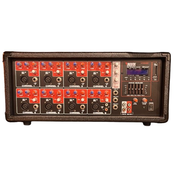 Mesa De Som Amplificada Cabeçote Novik NVK-8500BT Preto - Toda