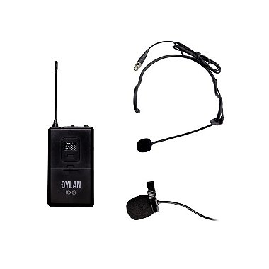Microfone Sem Fio Dylan UDX-03 Multi Headset/Lapela - Toda Música