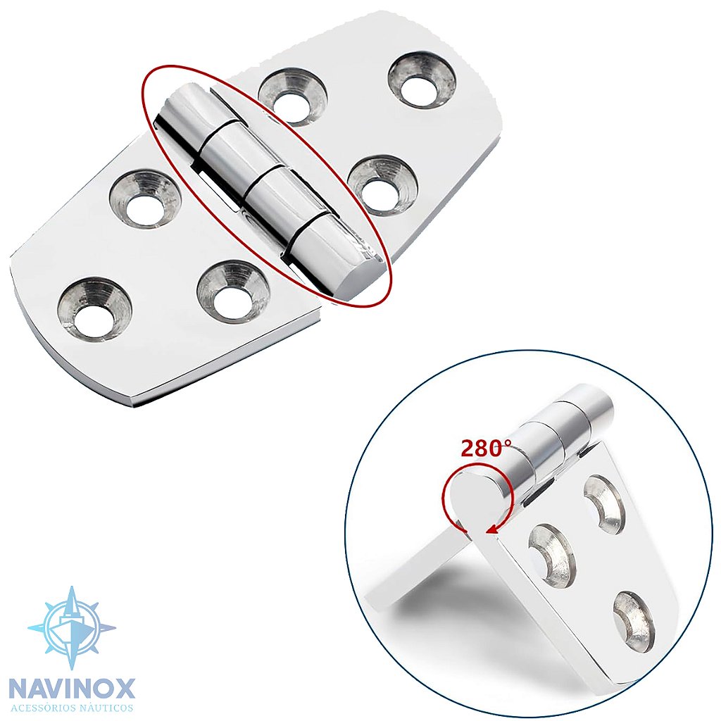 Dobradiça Inox