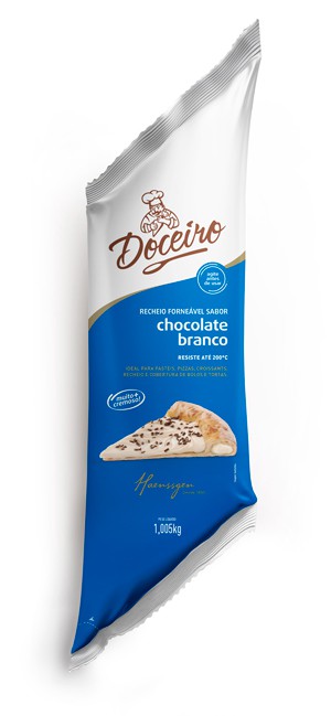 Recheio Forneável Chocolate Branco 1kg - Atacado do Beto