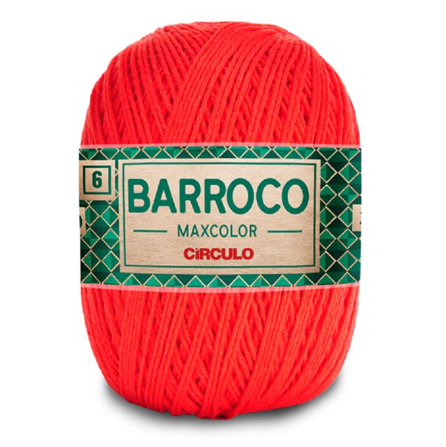 Barbante Barroco Maxcolor 4/6 Círculo 3524 Chama - Sinha Moça