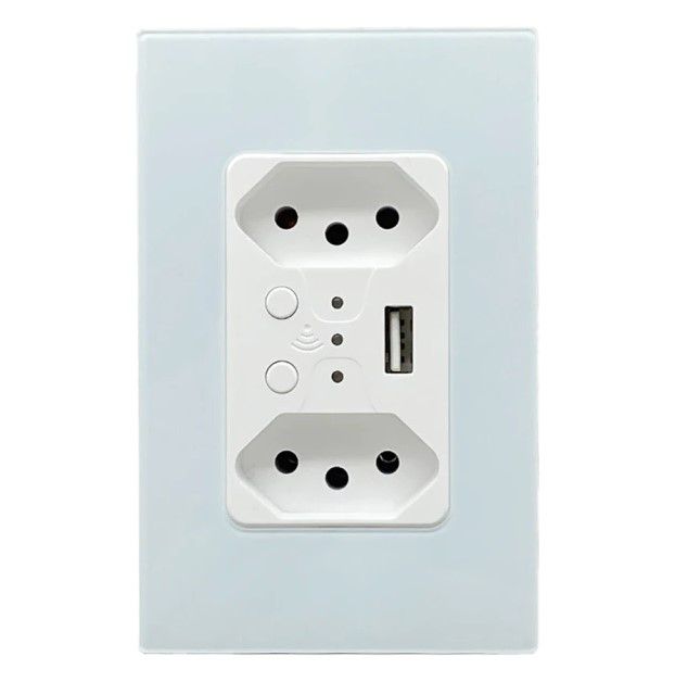 Tomada Inteligente Wi-fi Alexa Google Home Branca Bivolt