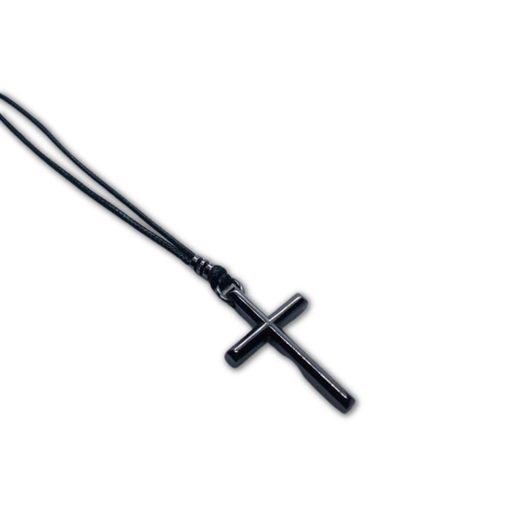 Colar crucifixo preto ou grafite – Ajustável ao uso - fio importado - Saint  Soul
