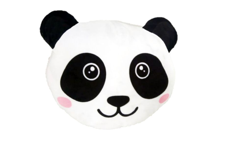 Almofada Divertida para Decoração Panda Preto e Branco - LuckBaby