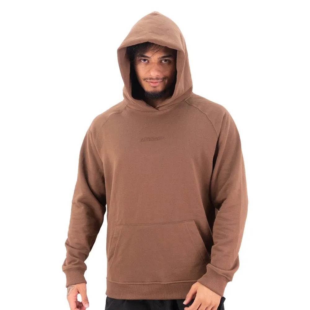 Moletom Approve Oversized Fech Monochromatic - Marrom - Surfers