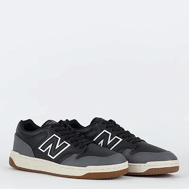 Tenis New Balance 480 Low - Black/Grafite - Surfers - Loja Online