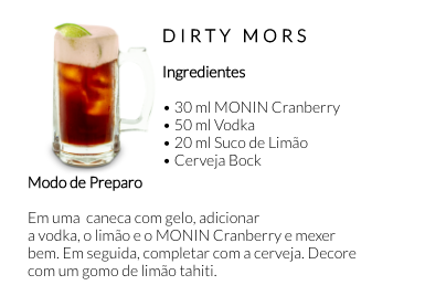 Receita Monin Cranberry Locafé