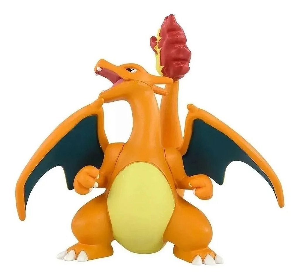 Bonecos Pokémon Raro Mega Charizard X Y Pokémon Go Tomy 15cm