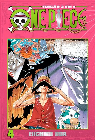 One Piece 3 em 1 Vol. 1, de Eiichiro Oda. Editora Panini, capa