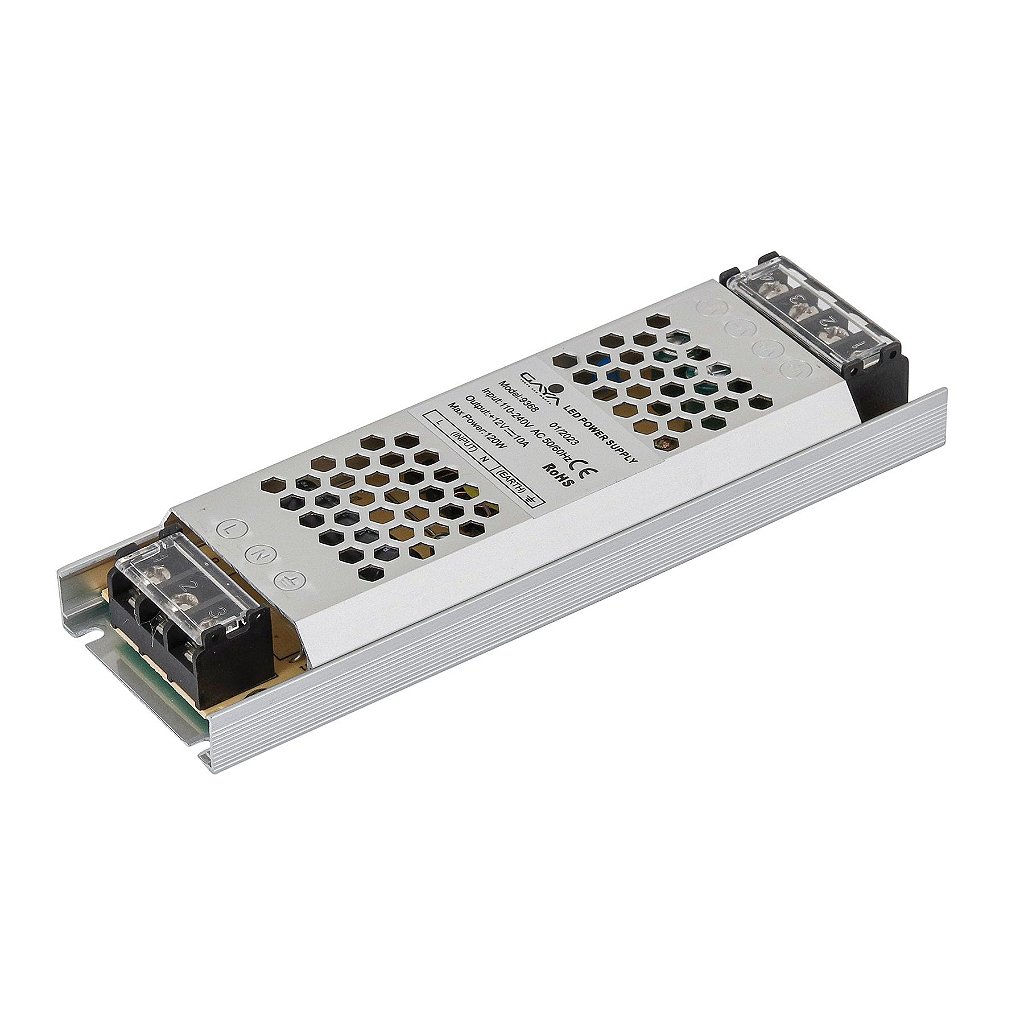 Fonte Driver Slim 120W 10A 12V Gaya para Fita LED