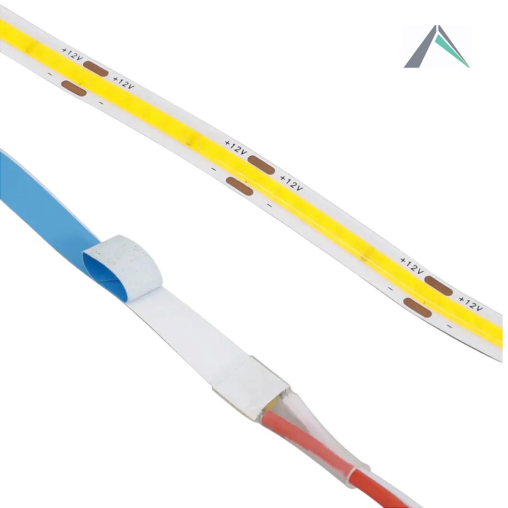 Aplicação Fita LED COB 12V 9W/m Gaya em perfil de alumínio ou sanca