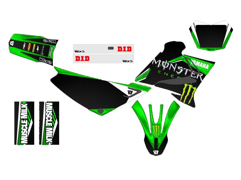 KIT GRÁFICO ADESIVO YAMAHA XTZ - Vetor3 Gráficos - O melhor Kit