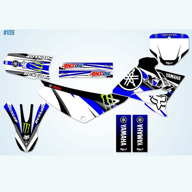 KIT GRÁFICO ADESIVO YAMAHA XTZ - Vetor3 Gráficos - O melhor Kit