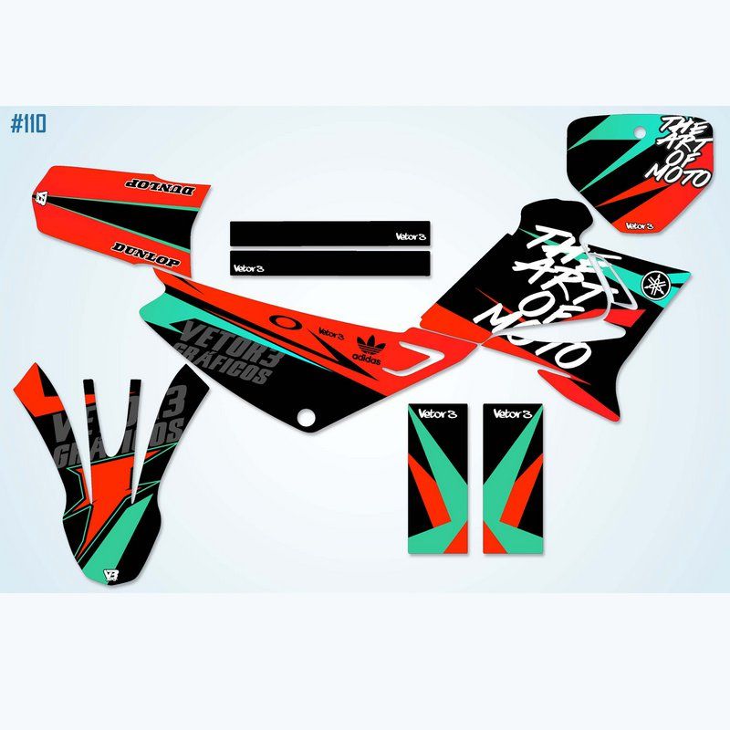 KIT GRÁFICO ADESIVO YAMAHA XTZ - Vetor3 Gráficos - O melhor Kit