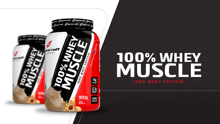 100% Whey Muscle (900g) – Body Action | BodySaver Suplementos