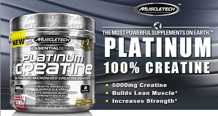 Platinum 100% Creatina Micronized - (400g) - MuscleTech |BodySaver  Suplementos