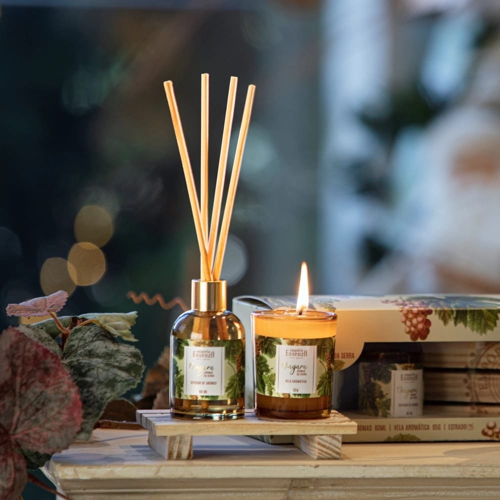 Mini Kit Vela Empório Essenza Aromas da Serra - Niágara - Atacado