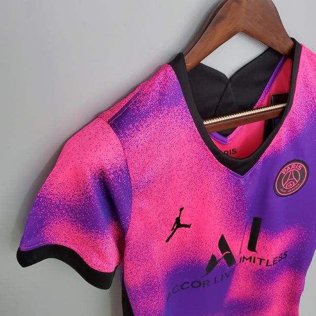psg camisa rosa e roxa