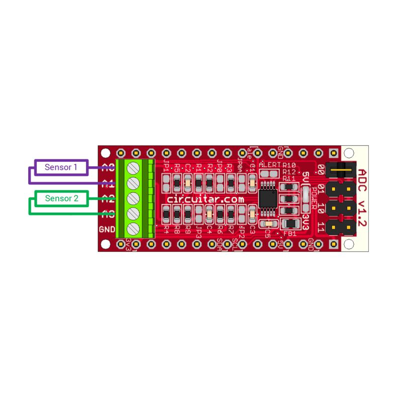 Nanoshield ADC – Conversor analógico-digital 16 bits - EletroShields