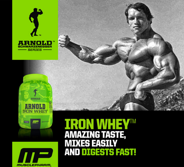 TopWay Suplementos - arnold series iron whey 2270g - muscle pharm - Tabela 1