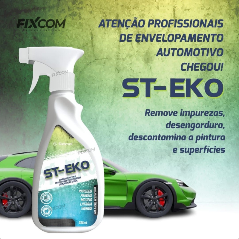 St Eko Limpador Preparador Envelopamento Superfícies Adesivagem