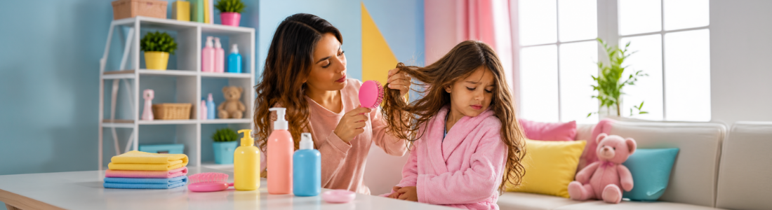 Cabelo infantil embaraça muito rápido, por quê?
