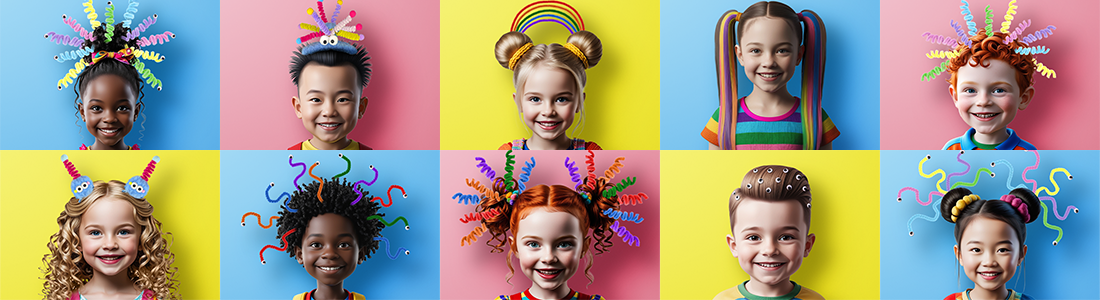 15 Inspirações de Cabelo Maluco para Meninas e Meninos