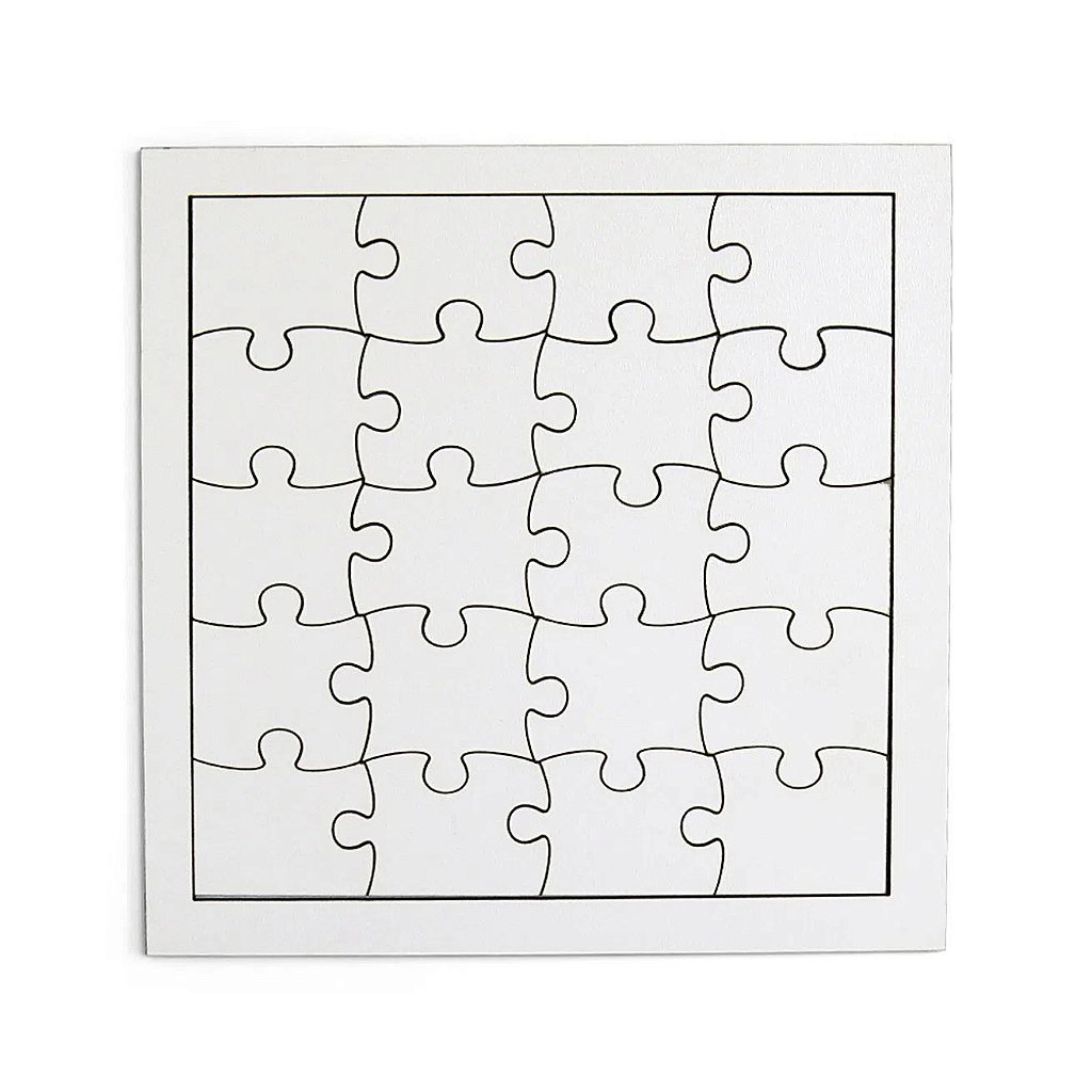 Quebra Cabeça Infantil MDF 3mm com 20 peças 20x15cm - Diversos