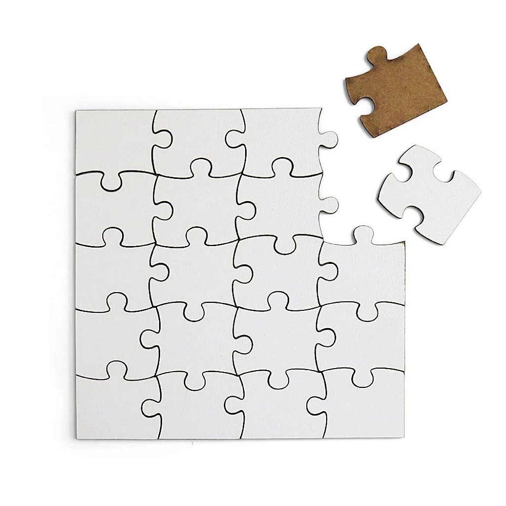 Quebra Cabeça Infantil MDF 3mm com 20 peças 20x15cm - Diversos